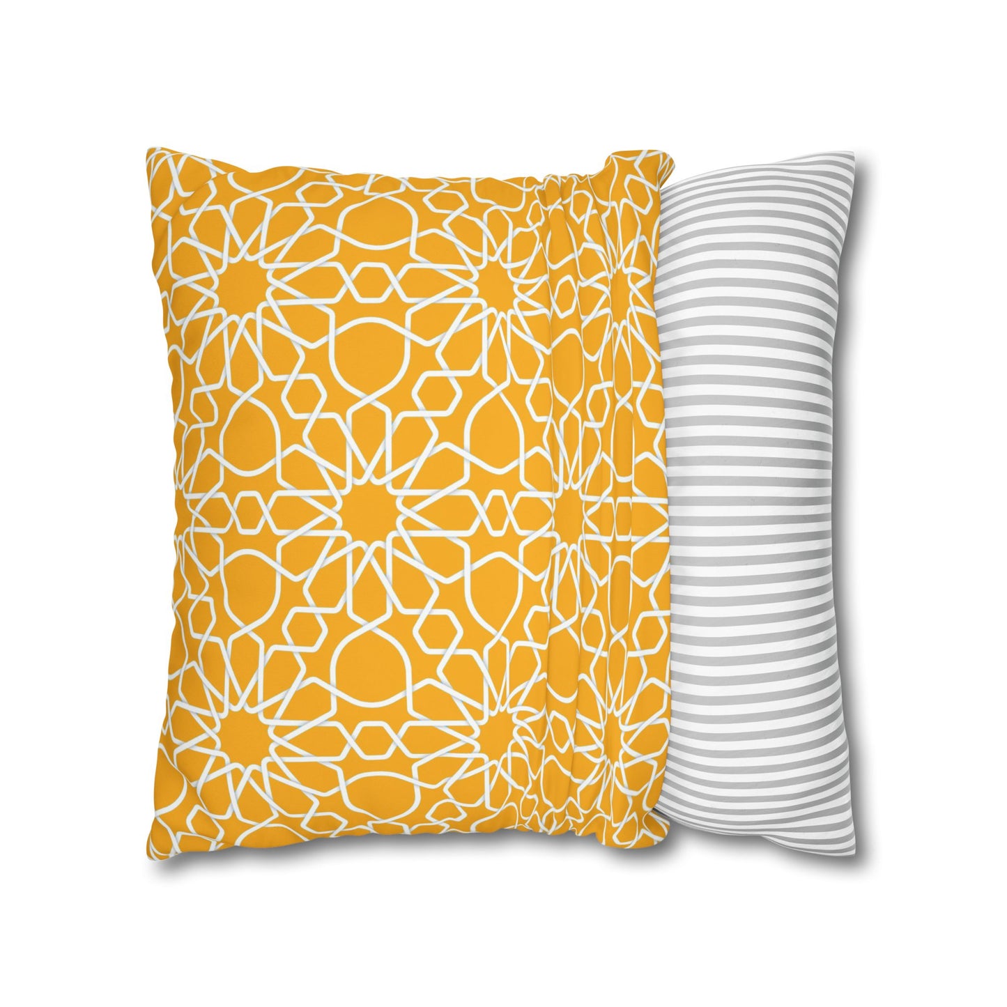 Wild Flowers Cushion Cover, Lilac and Yellow Flowers Cushion Cover, Floral Pillow, Botanical Pillow, Camomile Pillow - Homevalley.co.uk