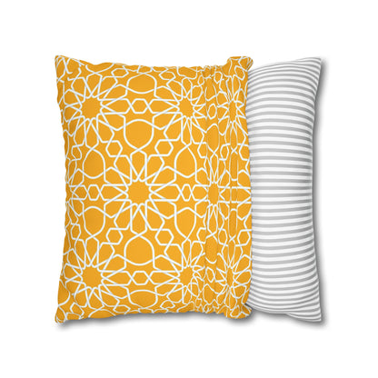 Wild Flowers Cushion Cover, Lilac and Yellow Flowers Cushion Cover, Floral Pillow, Botanical Pillow, Camomile Pillow - Homevalley.co.uk
