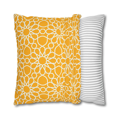 Wild Flowers Cushion Cover, Lilac and Yellow Flowers Cushion Cover, Floral Pillow, Botanical Pillow, Camomile Pillow - Homevalley.co.uk