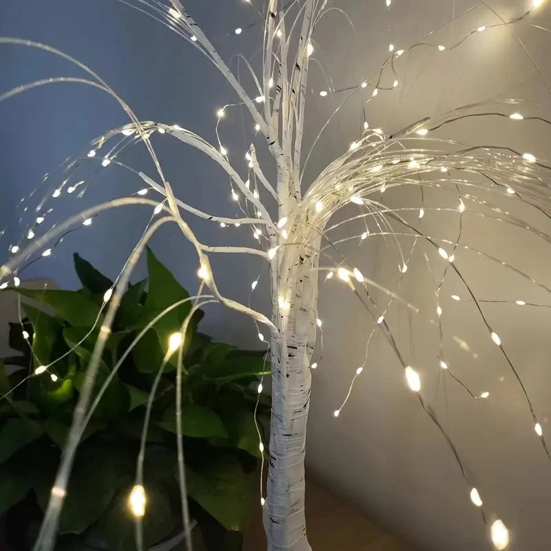 Willow Night Light - 192 LED Table Lamp with 8 Modes | Battery & USB Powered Tree Lights for Wedding, Party, Home & Christmas Decor - Homevalley.co.uk
