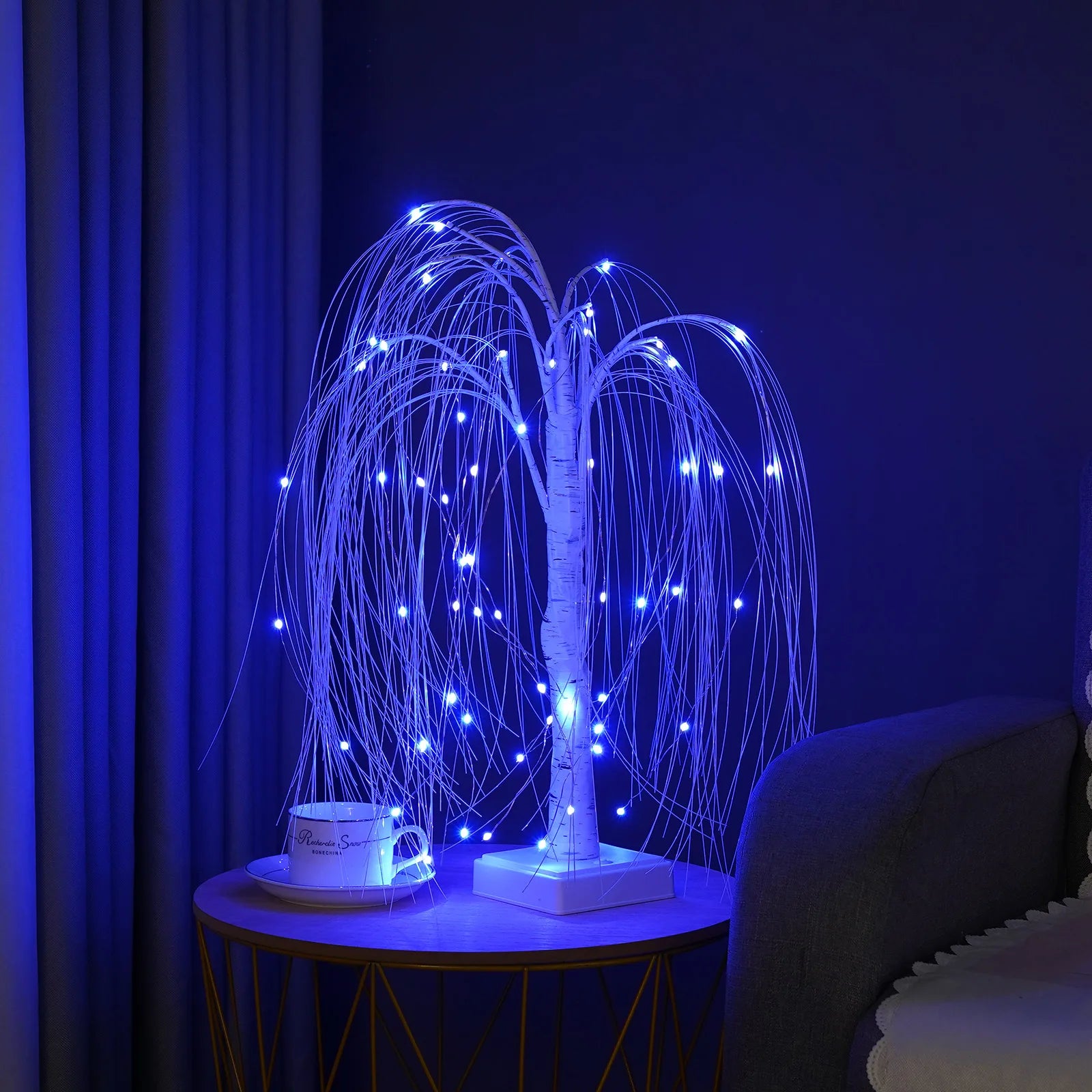 Willow Night Light LED Weeping Willow Tree Lamp - 7 Color Modes Table Lamp for Bedroom Decor - Homevalley.co.uk