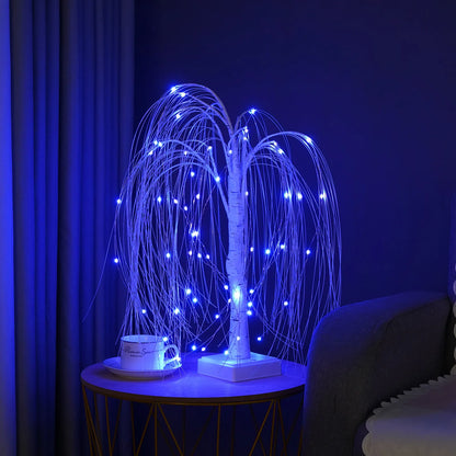 Willow Night Light LED Weeping Willow Tree Lamp - 7 Color Modes Table Lamp for Bedroom Decor - Homevalley.co.uk