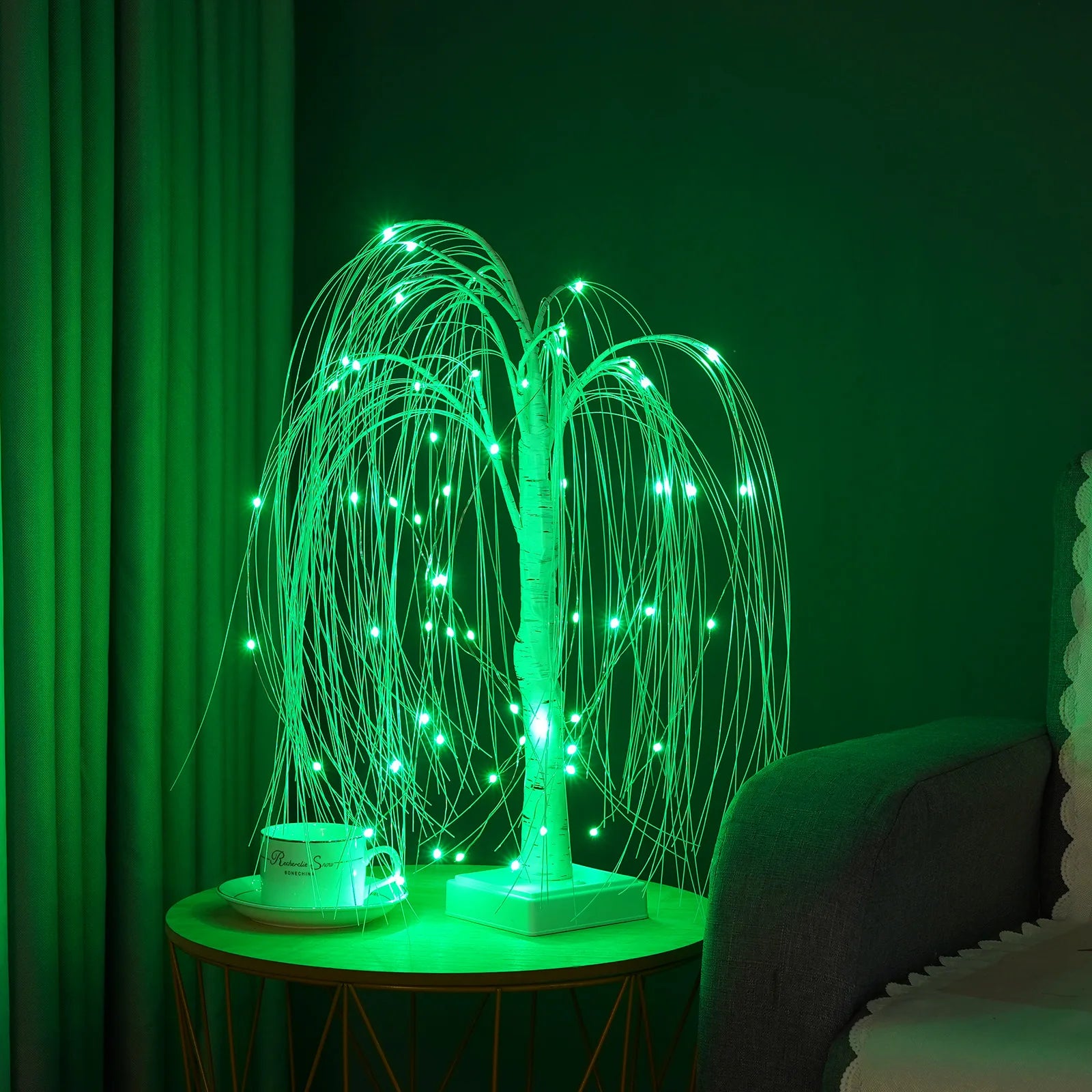 Willow Night Light LED Weeping Willow Tree Lamp - 7 Color Modes Table Lamp for Bedroom Decor - Homevalley.co.uk