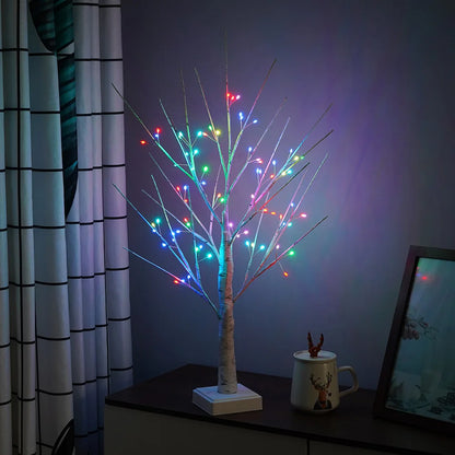 Willow Night Light LED Weeping Willow Tree Lamp - 7 Color Modes Table Lamp for Bedroom Decor - Homevalley.co.uk