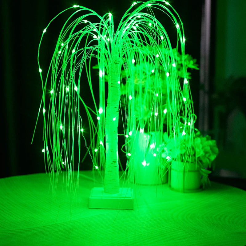 Willow Night Light LED Weeping Willow Tree Lamp - 7 Color Modes Table Lamp for Bedroom Decor - Homevalley.co.uk