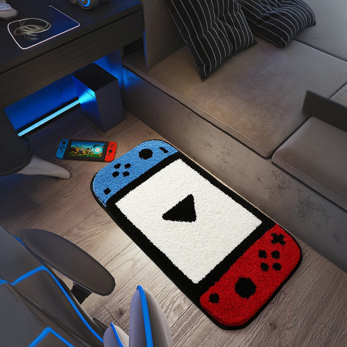 X Box Game Shape Floor Rug – Fun and Stylish Gaming Room Decor - Homevalley.co.uk
