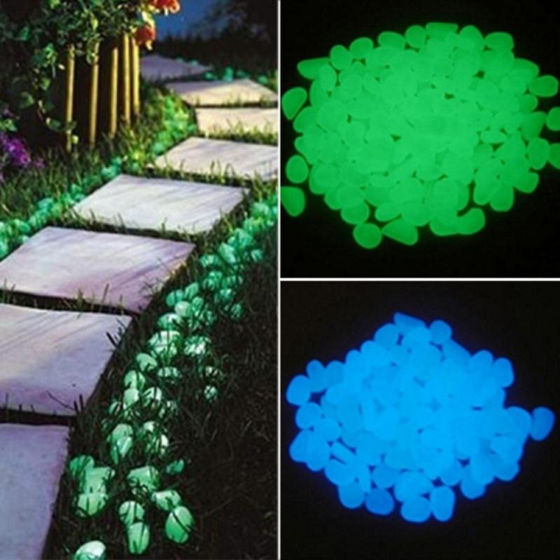 25/50pcs Glow in the Dark Garden Pebbles - Homevalley.co.uk
