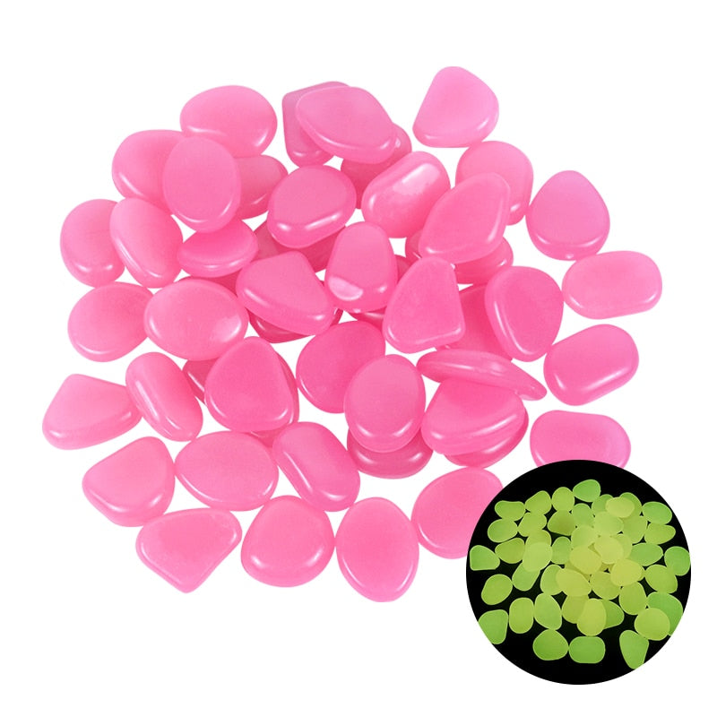25/50pcs Glow in the Dark Garden Pebbles - Homevalley.co.uk