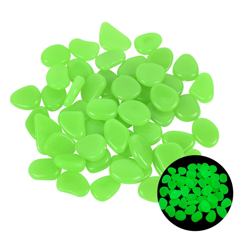 25/50pcs Glow in the Dark Garden Pebbles - Homevalley.co.uk