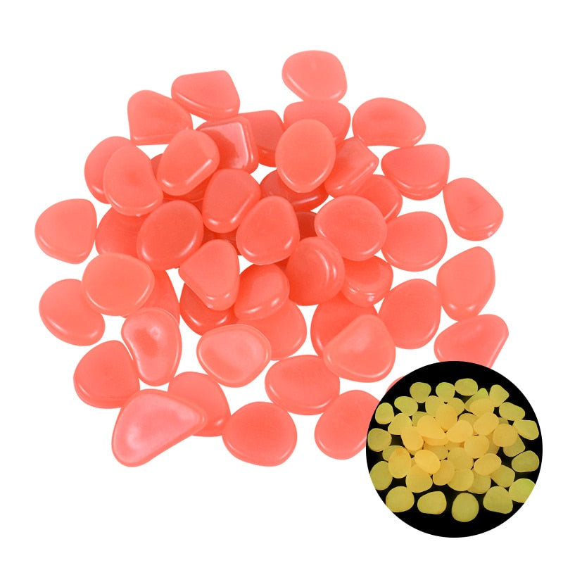 25/50pcs Glow in the Dark Garden Pebbles - Homevalley.co.uk
