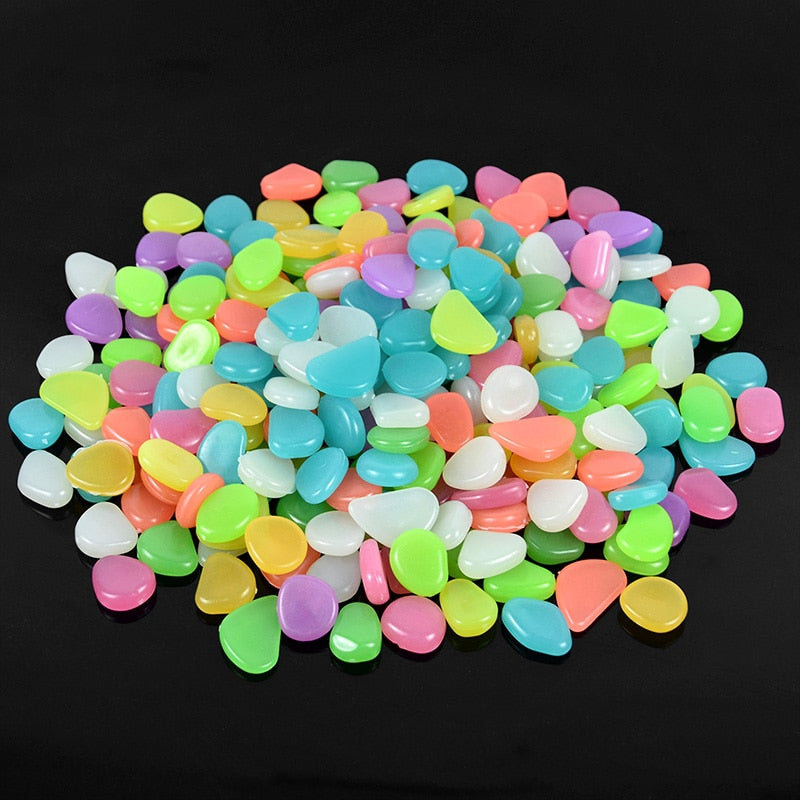 25/50pcs Glow in the Dark Garden Pebbles - Homevalley.co.uk