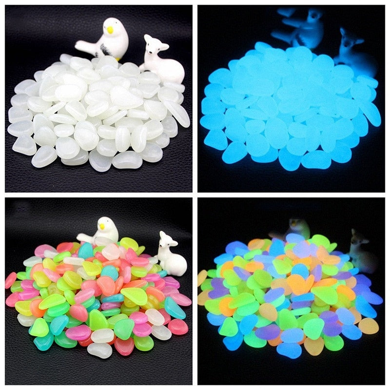 25/50pcs Glow in the Dark Garden Pebbles - Homevalley.co.uk