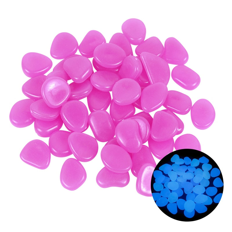 25/50pcs Glow in the Dark Garden Pebbles - Homevalley.co.uk