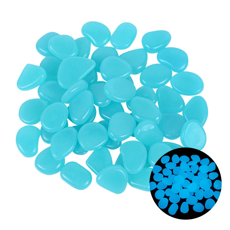 25/50pcs Glow in the Dark Garden Pebbles - Homevalley.co.uk