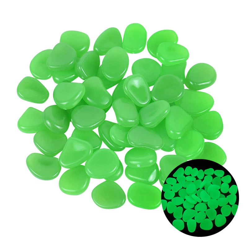 25/50pcs Glow in the Dark Garden Pebbles - Homevalley.co.uk