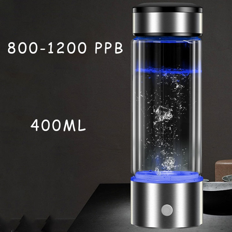 Hydrogen Generator Alkaline Maker Rechargeable Portable Water Bottle - Homevalley.co.uk