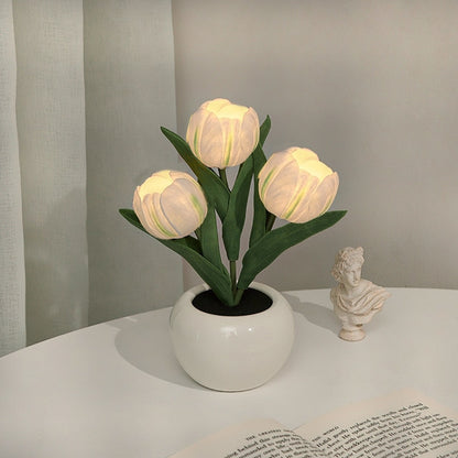 LED Tulip Night Light Table Bedside Lamp - Homevalley.co.uk