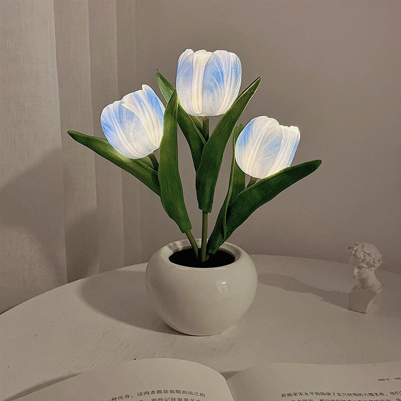 LED Tulip Night Light Table Bedside Lamp - Homevalley.co.uk